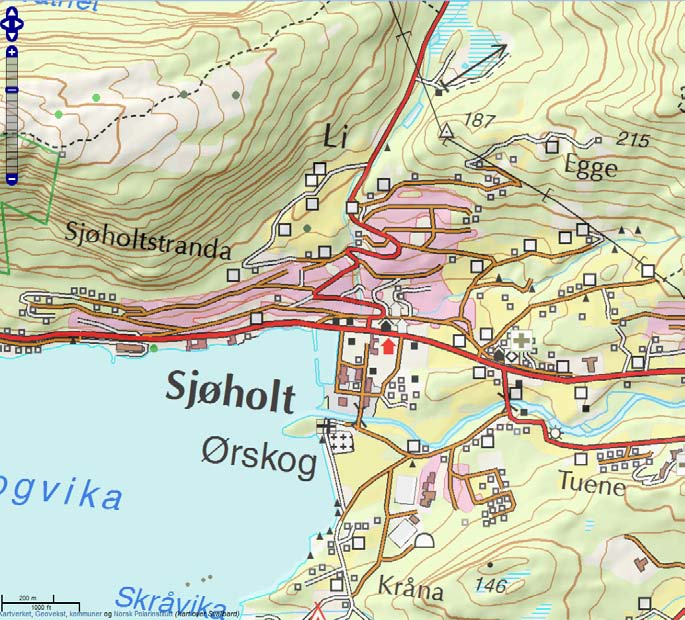 Vegen til TEK10 7-4 Er det mogeleg å sikre? 2-3 m?