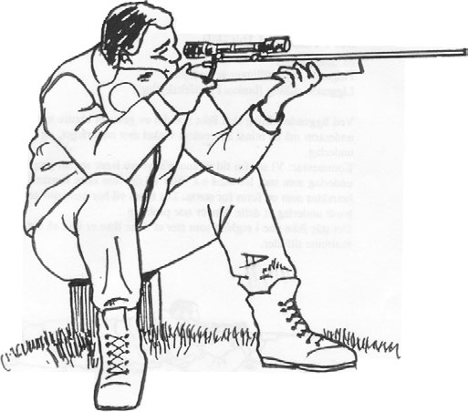 8.4 Definisjon av skytestillinger ved rifleskyting 8.4.1 Liggende stilling Ved liggende stilling skal ikke noen del av geværet berøre underlaget.