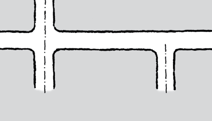 26 Minimumsavstand (L) mellom signalregulerte kryss er 60 meter, helst over 100 meter. L Figur 3.