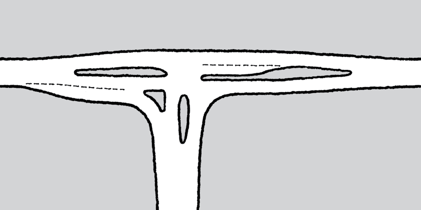 27 4 Utforming av kryss i plan 4.1 T- og X-kryss T- og X-kryss på stamveger og andre hovedveger bør forkjørsreguleres. På samle- og atkomstveger kan uregulerte kryss brukes.