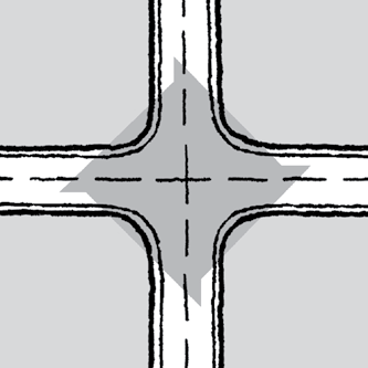 51 Stoppsiktkrav langs primærvegen hentes fra håndbok 017. Trafikk fra sekundærvegen har vikeplikt for trafikk fra høyre på primærvegen.