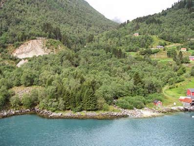 Lidal sett frå vestsida av Fjærlandsfjorden (Foto: SWECO Grøner AS) Jordal ved utløpet av Jordalselvi (Foto: Småkraft AS) Lidal Lidal vil nytte vatnet frå Breiseteelvi og Kvanndøla som munnar ut ved