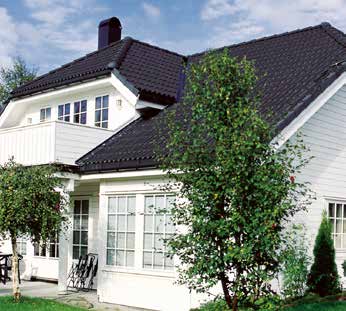 ZANDA ELEGANT tradisjonell, behandlet betongtakstein. Et kostnadseffektivt valg som passer på de fleste hus.