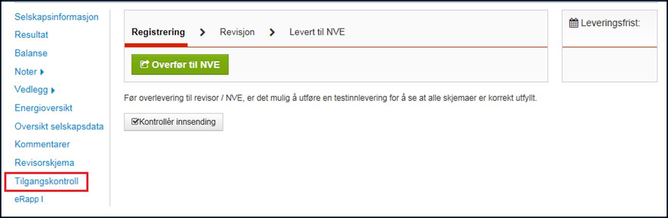 For å kunne logge deg på erapp2 og angi selskapene som skal innrapportere og revisor-godkjenne, må du først ha Altinn-rollen «Energi, miljø og klima» på vegne av konsesjonærselskapet.