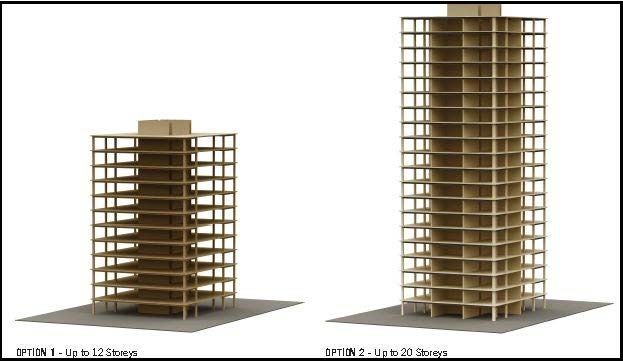 Tall wood Canadisk høyhusprosjekt, Ledet av ark. Michael Green Prosjektet har studert konsept basert på store massivtre-elementer ev. tilsvarende produkter.