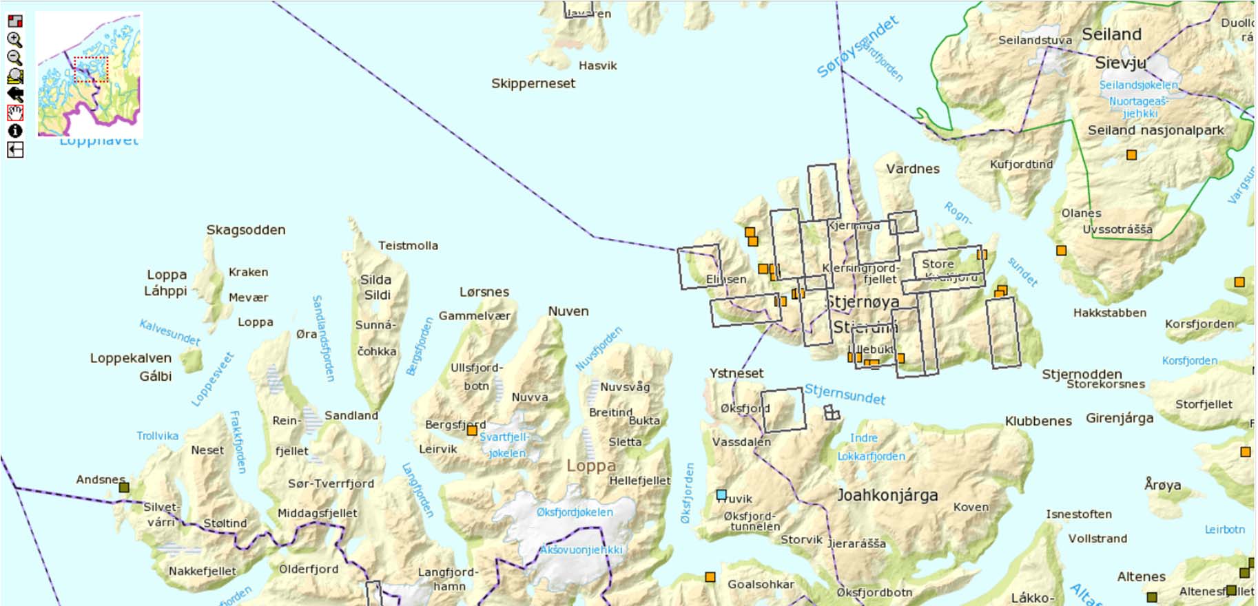 Nordic Minings leterettigheter 2013 Stjernøya Claims