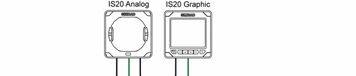 Forbinde IS20 med en enhet som leverer NMEA0183 signaler IS20 kan brukes som slave for å vise data fra utstyr med en NMEA0183