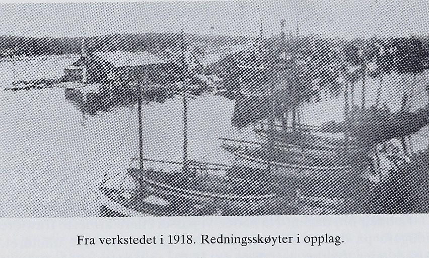 Bilde fra Smietangen rundt 1918. Dette var 2 år etter at H.P.