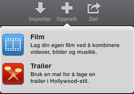 Biblioteker - de forsvinner når du klikker på Skjul Når du markerer imovie-bibliotek får du opp alle hendelsene som er på maskinen og dermed også alle klipp, både lyd og bilde og alle tidslinjer i