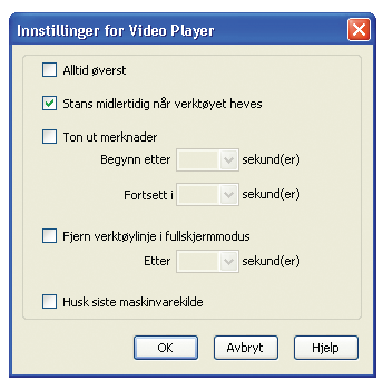 SMART Board interaktiv whiteboard - brukerveiledning Notebook Skriv på et videobilde I standard innstilling (default setting) stanser videofilmen i pausemodus hver gang et penneverktøy plukkes opp