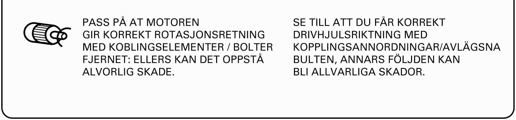 For å hindre mulig fare på grunn av at strøm føres inn ved et uhell og lager en gnist, må grunnplaten være godt jordet.