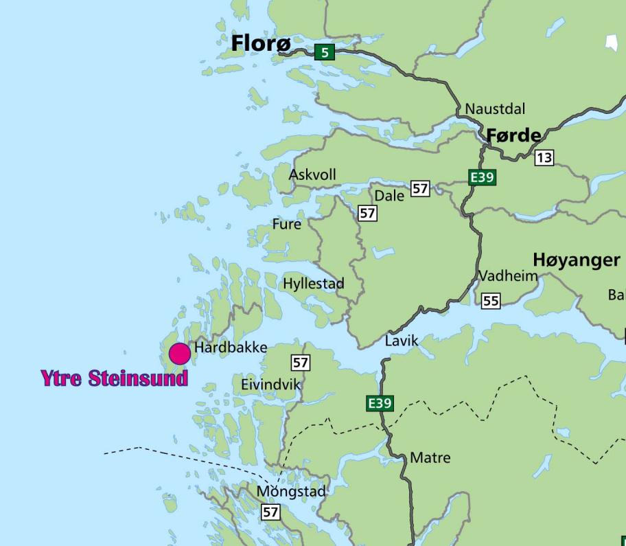 1. Innleiing Eit vegsamaband over Ytre Steinund vil avløysa ferjesambandet Daløy Haldorsneset som no knyter saman ytre og indre Solund og gir innbyggjarane på Ytre Sula tilkomst til kommunesenteret