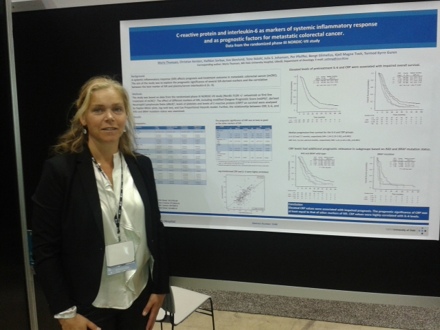 Maria Thomsen Overlege og smpendiat Avd for krefbehandling OUS C- reacmve protein and interleukin- 6 as markers of systemic