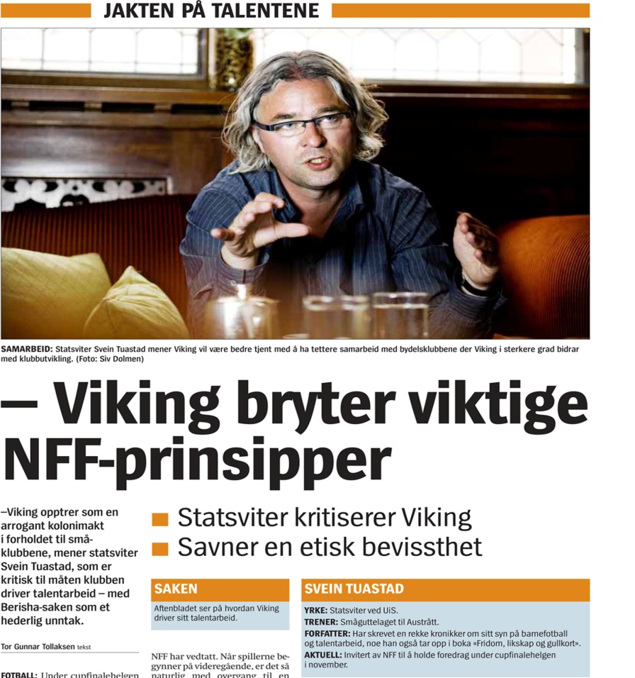 Vet ikke om Tuastad foreleste på Cupfinaleseminaret?