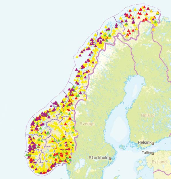 Støysone Støykilde Utendørs støynivå Gul sone Utendørs støynivå i nattperioden kl. 23-07 Utendørs støynivå Rød sone Utendørs støynivå i nattperioden kl.