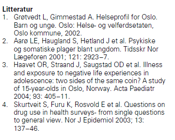 Referanselisten En egen kunstart: Følg anvisningen!