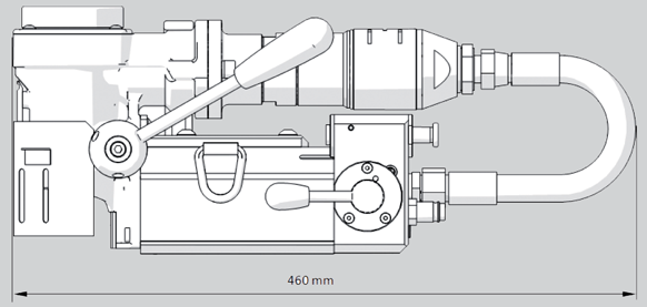 Maskinen har ATEX klasse II G/D c IIC T6/T. PRO-5AD er svært kompakt og har en lav egenvekt.