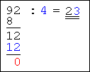 Tallregning side 17 Divisjon med ensifret divisor Divisjon uten rest Divisjon med rest Divisjonen i eksempelet ovenfor gikk opp.