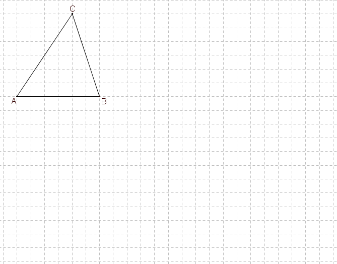 OPPGAVE.3 4 p a Tegn trekant ABC i målestokk 3 :.