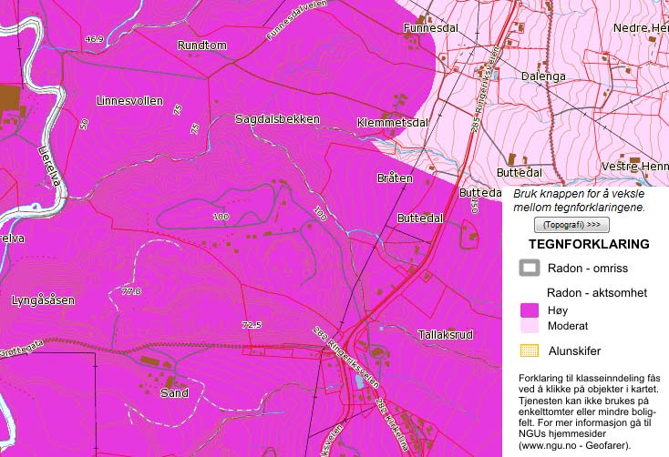 Planbeskrivelse for detaljregulering for del av Lyngås grustak - gjenvinningsstasjon 56 Kilder: Grunnteknikk AS, Innledende geotekniske vurderinger, datert 06.08.