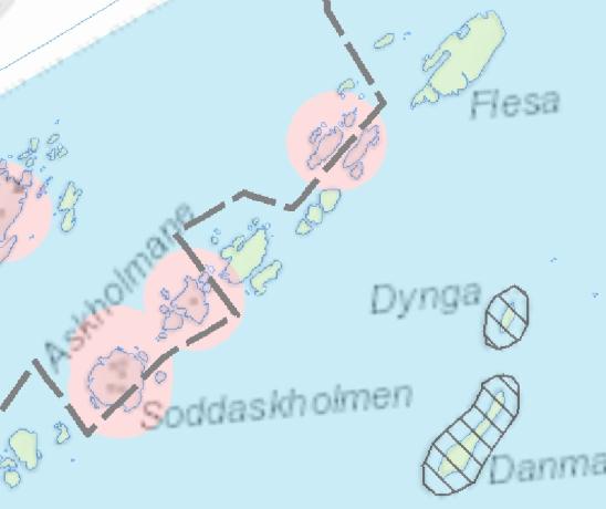 Buskholmane Teltforbud anbefales. Strandeng med regional verdi.