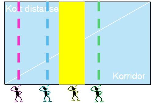 De ulike kundesegmentene vil ha ulikt kjøremønster. Bildet nedenfor viser hvilke relative behov de ulike kundesegmentene forventes å ha når det kommer til hvilke distanser de vil kjøre med elbilen.