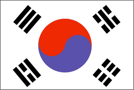 Oppgave 16 (1,5 poeng) På Sør-Koreas flagg finner vi Yin og Yang-symbolet. Se figur 1.