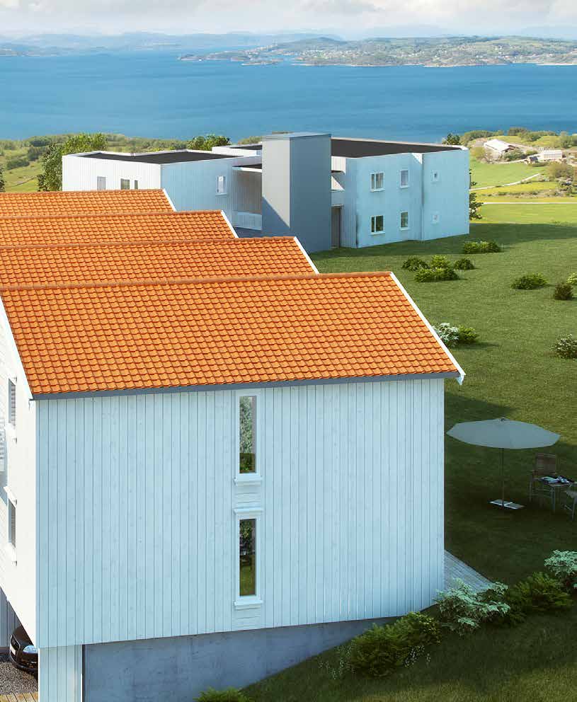 På den solvendte høyden rett over Østabøvågen på Talgje, bare et steinkast fra Ryfylkes blåe hav, skal vi bygge 6 leiligheter. 3 i første etasje. Og 3 i andre etasje.