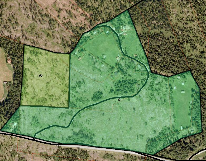 109. Rukke LNF og LNF spredt bolig, næring og fritidsbebyggelse LNF og LNF spredt fritidsbebyggelse 185 daa Seterområde, ca. 800 moh, landbruk, skog og noe spredt hyttebebyggelse.