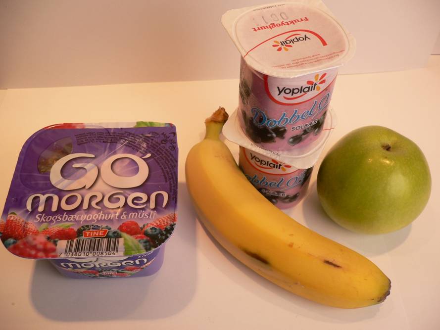 Go morgen yoghurt er energitett, den inneholder mye sukker En