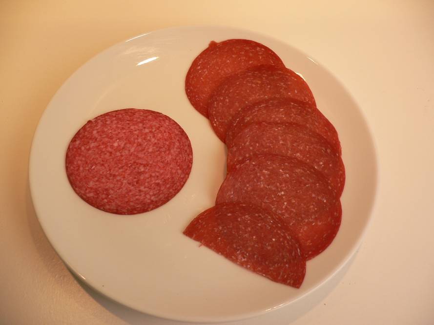 Dansk salami er et veldig energitett kjøttpålegg 1