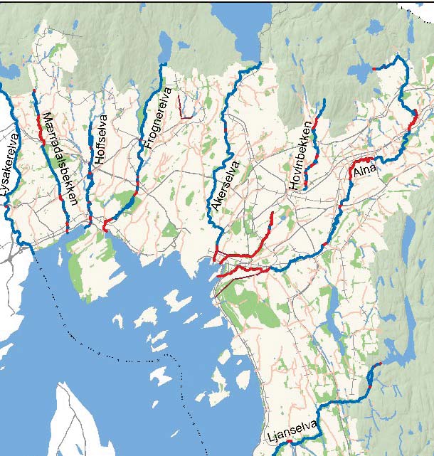 ligger i rør og integrere minimeres og vann fra