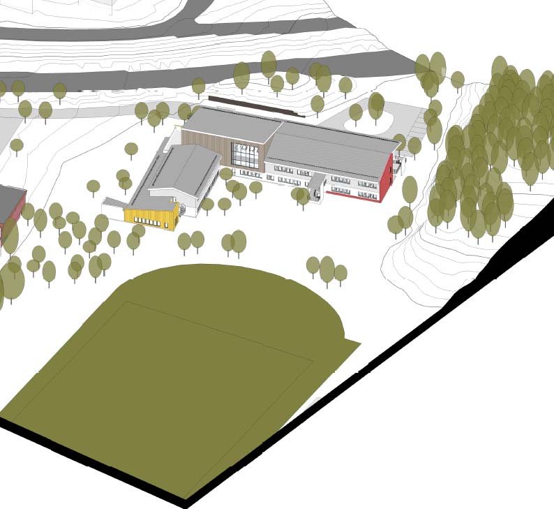Grønnstruktur vegetasjonsskjerm Areal regulert til vegetasjonsskjerm omfatter areal mellom Breviksvegen og nytt skole /barnehagebygg. 8.