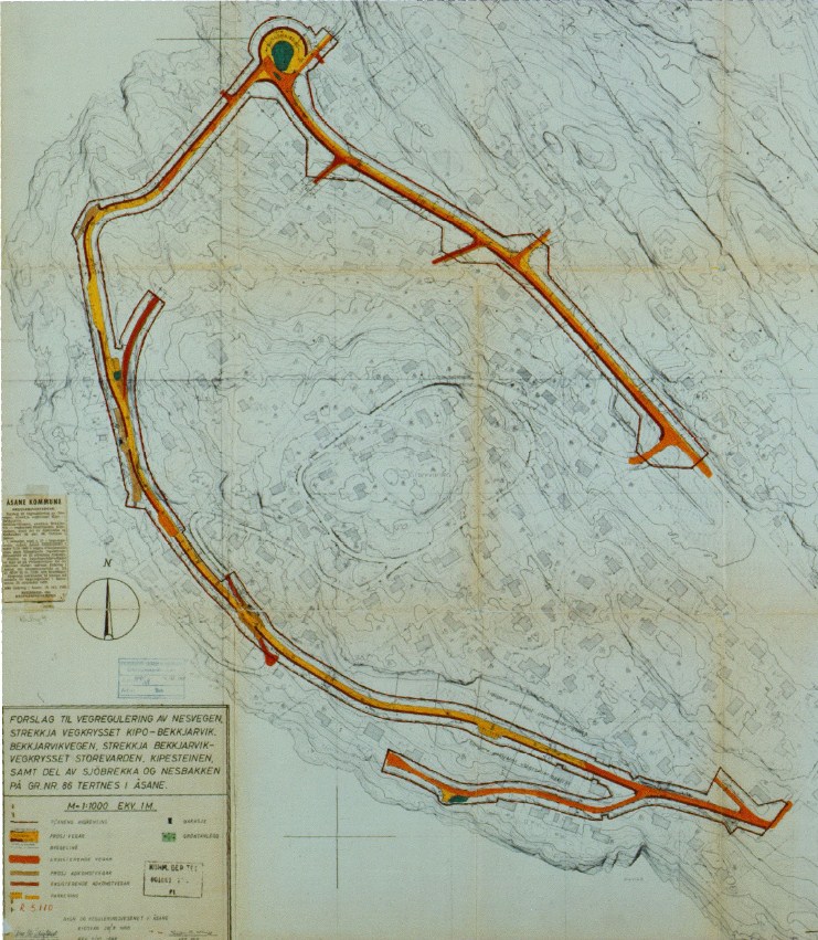 Langåsen 51100000: Åsane. Tertnes. Vegregulering av Nesveien 3560000: Åsane.