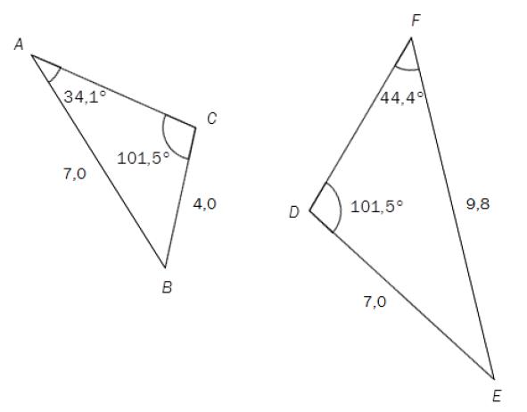 Blandede oppgaver Oppgave 1 (Eksamen høst 2010 Del 1) Tegn et rektangel der den lengste siden er 9 cm og forholdet mellom den lengste og den korteste siden er 3 : 2.