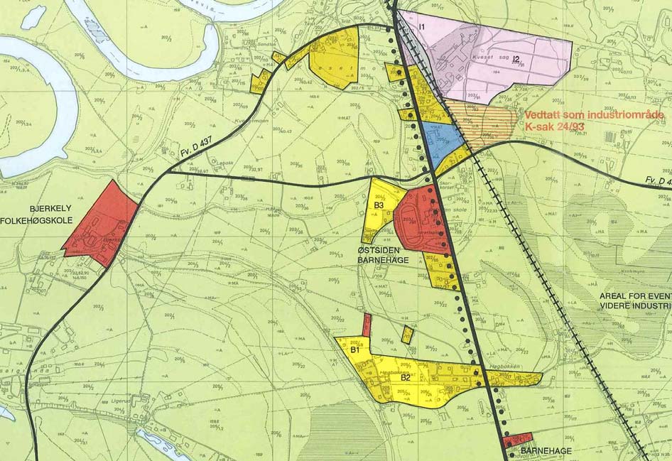 Planprogram for kommuneplanens arealdel 2013-2025 24 Planen dekker i hovedsak områder på begge sider sider av Rv 2, strekningen Kløfta bru Jammerdal.