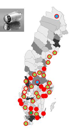 Nettbasert undersøkelse - Sverige Undersøkelsen ble sendt til 110 driftsområder 46 svarte 41 svar fra