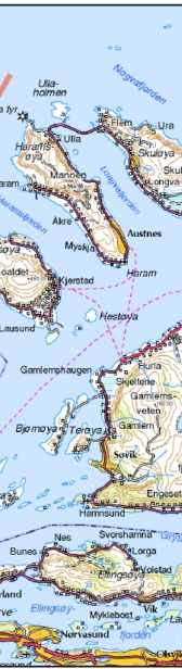 natten. Siktforholdene i norske kystfarvann er generelt gode.