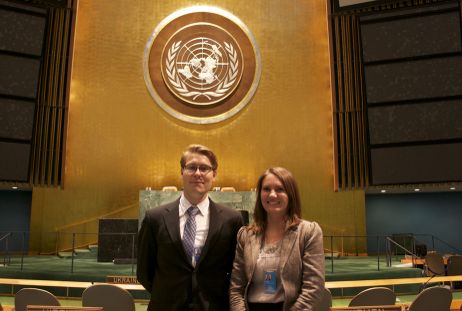 FN-delgater på plass i FNs generalforsamling
