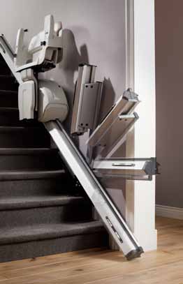 optional features to call or send the stair lift to the up or downstairs landing.