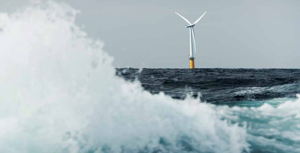 HyWind ble installert som et demoprosjekt utenfor Karmøy 2009 og er verdens første fullskala flytende vindturbin.