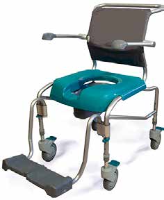 Basic er en funksjonell hygienestol som er utviklet for å møte de vanligste behov i kombinasjon med en attraktiv pris. Stolen har manuell høydejustering med låsepinner på hvert ben.