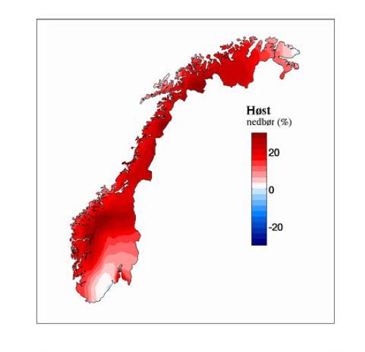 III. Fremtidas klima: mer nedbør