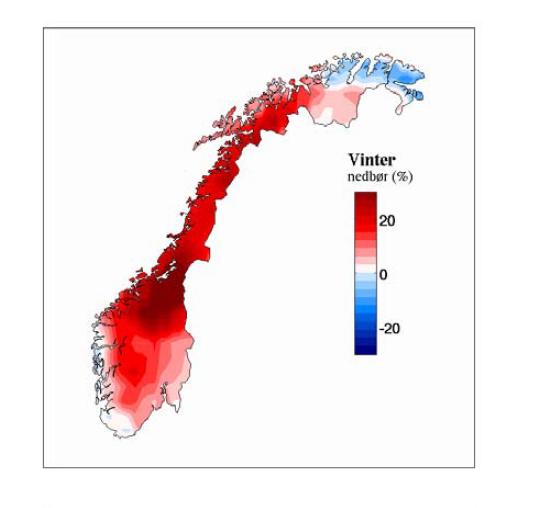 Nedbør i Norge Host Vinter