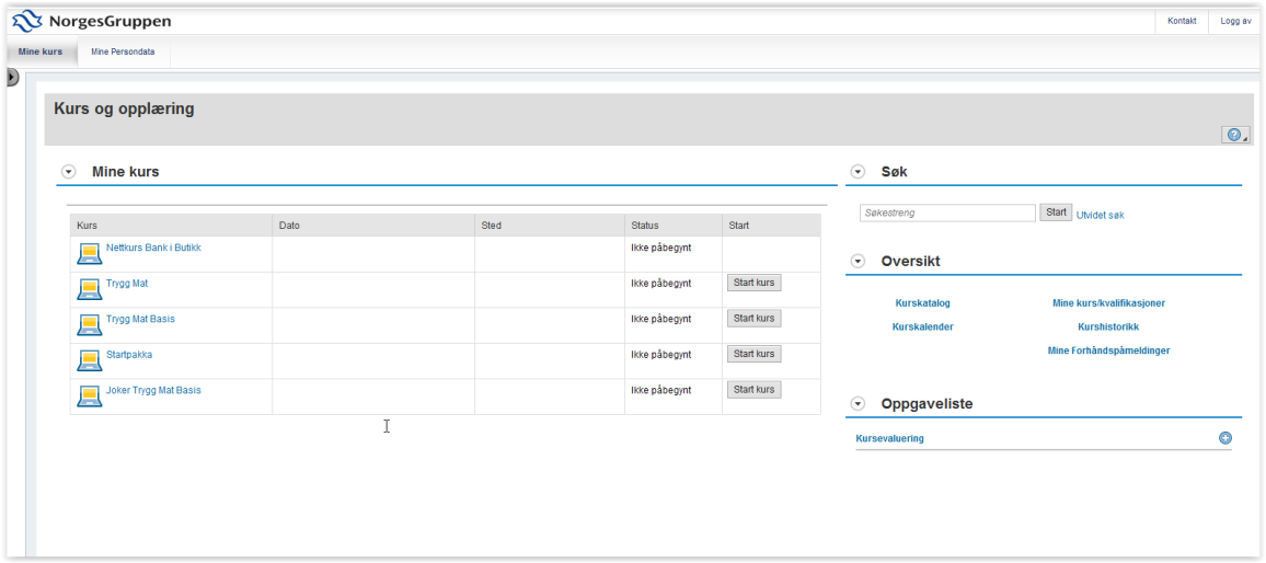 HVOR FINNER JEG INFO OM KURS OG OPPLÆRING FREMOVER?