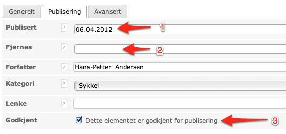 3.2 Oppsett gruppeside Her beskrives hvilke justeringer man kan gjøre på selve nyhetssiden for en gruppe. Bildet ovenfor viser venstremenyen i eredaktør verktøyet for gruppen Sykkel.