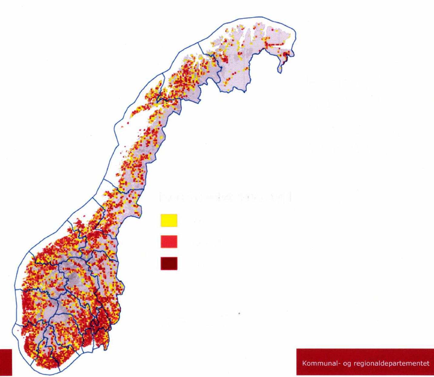 Endring i folketal 2006 2011 5 km rute Lokal