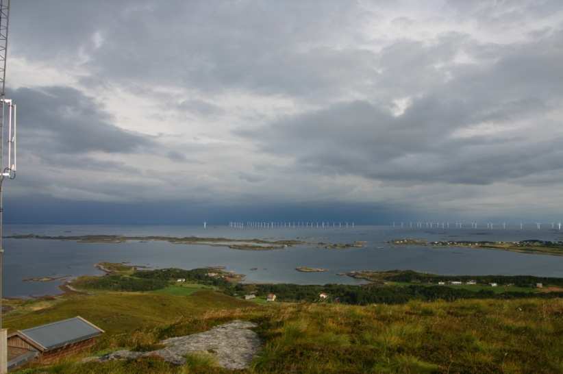 5. Vindmøller til havs Havsul 1 er eit stort utbyggingsprospekt vest om Harøya.