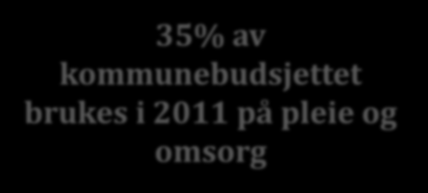 35% av kommunebudsjettet