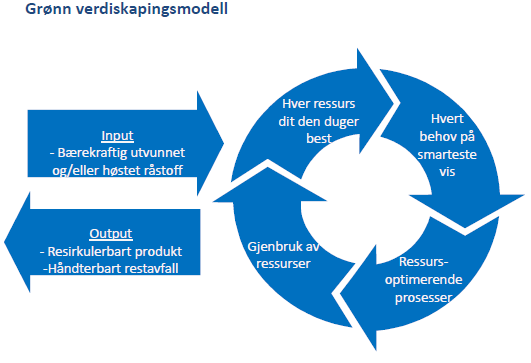 Et verktøy for vurdering av sektorer og institusjoner Grunnstrukturen i grønn økonomisk aktivitet kan illustreres på følgende måte: Figur 1.